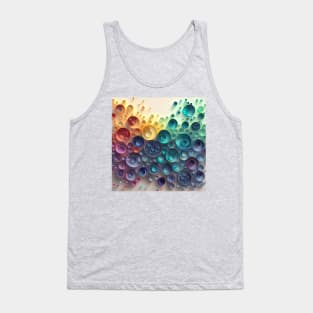 Phantasmal Iridescent circles and dots in exotic colors of Pride ! Tank Top